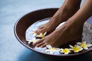Bain de pieds maison